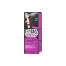 Belita color. Краска стойкая с витаминами для волос  № 1.0 Черный
